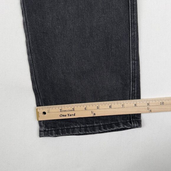 Judy Blue Jeans Womens 27 Black 90s Straight Ripped High Rise Stretch Dark Denim - Picture 16 of 16